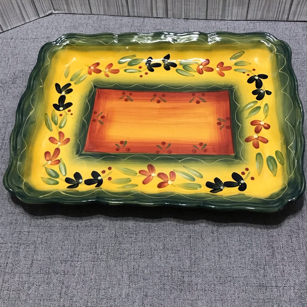 BeautifulTabletops Unlimited La Province 16 in Rectangular Tray